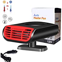 Aceshop Calentador De Coche General 12V 150W- Calentador De Coche Portátil- Descongelador De Parabrisas Y Desempañador…